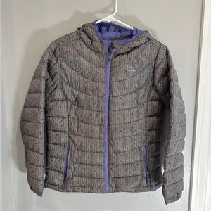 L.L.Bean Kids' PrimaLoft Packaway Hooded Down Jacket Girl’s Large 14-16 Puffer